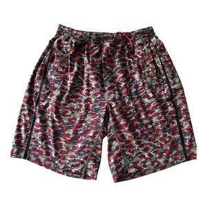 Lululemon Shorts Mens Medium Multicolor Abstract Pace Breaker 9” Athletic Gym